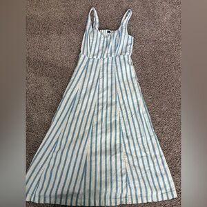 Old Navy Blue and White Striped Dress